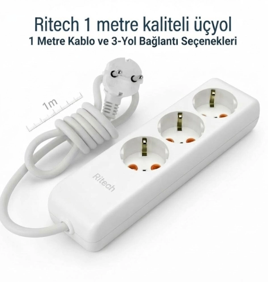 MUTLUSAN RİTECH  1 MT KALİTELİ ÜÇYOL 