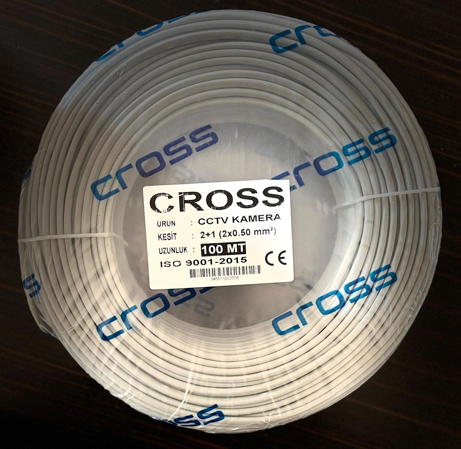 CROSS  CCTV   2*0,50 MM 2+1   100 METRE KALİTELİ KAMERA KABLOSU 