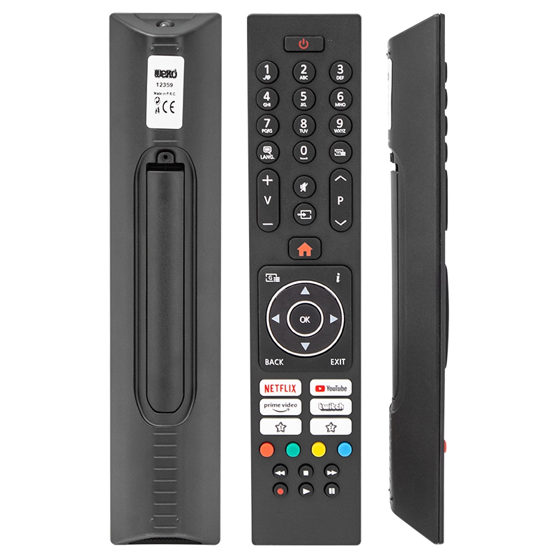 VESTEL NETFLIX-PRIME VIDEO-YOUTUBE-TWITCH TUŞLU DİKDÖRTGEN KALIP LCD-LED TV KUMANDA 0124