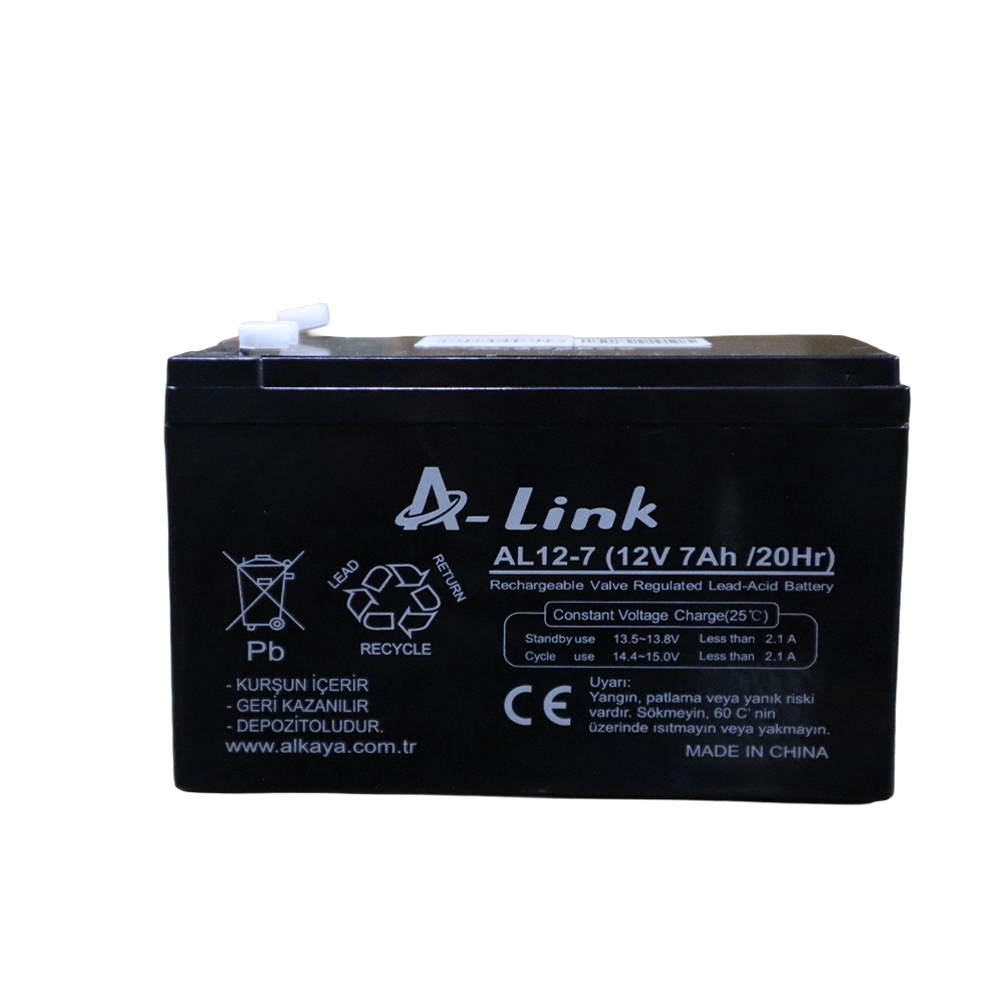 A LİNK 12 VOLT 7 AMPER KALİTELİ AKÜ