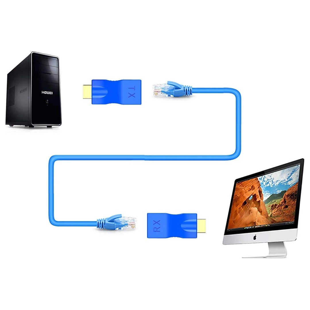 30 METRE HDMI 4K CAT5/CAT6/CAT7 UZATICI EXTENDER (RJ45 UZATMA - HDMI KABLO GEREKMEZ)   18225