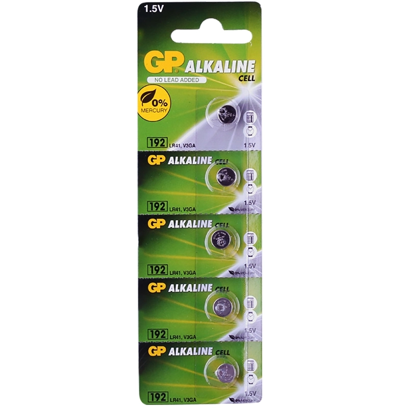 GP 192 1.5 VOLT LR41 AG3 ALKALİN DÜĞME PİL (5’Lİ PAKET FİYATI)