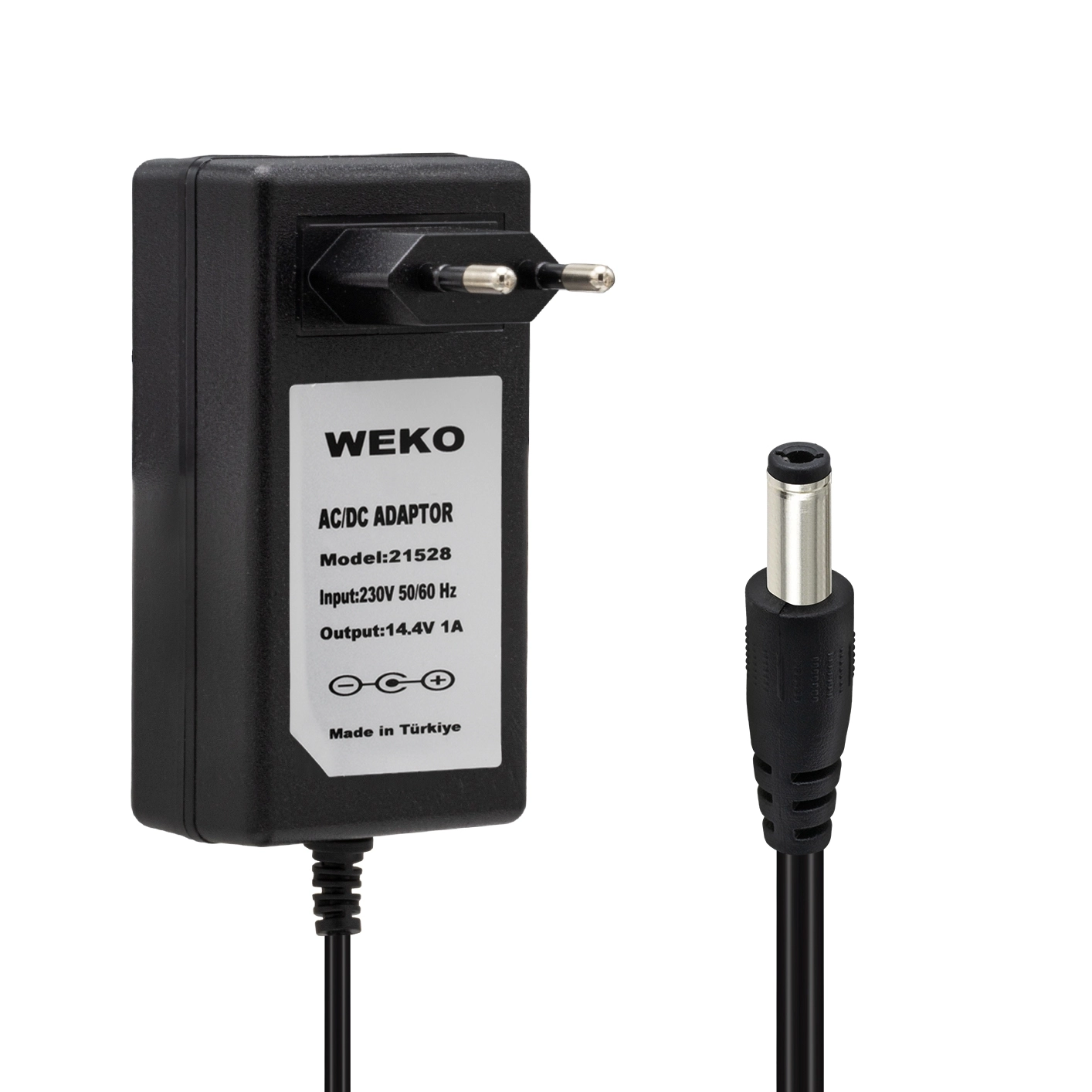 14.4 VOLT - 1 AMPER 5.5*2.5 UÇLU KIRMIZI YEŞİL LEDLİ YERLİ ÜRETİM AKÜ ŞARJ CİHAZI 21528