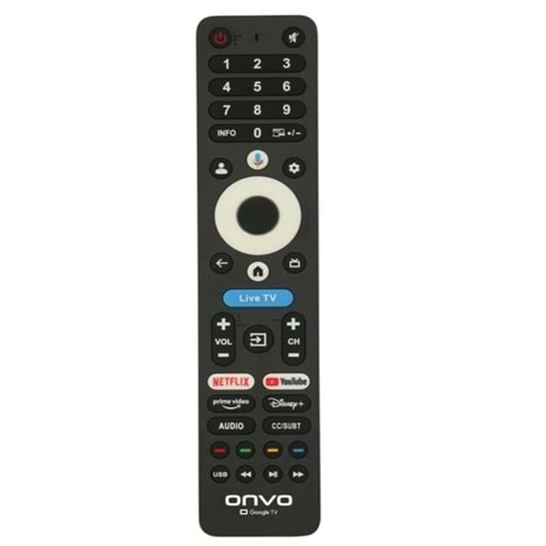 SX2205-V ONVO GOOGLE TV SES KOMUTLU LED TV KUMANDA