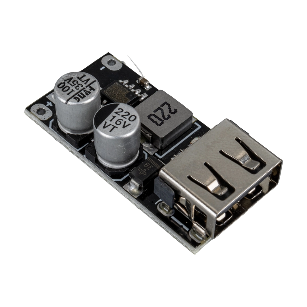 WK-22853 USB-A DC VOLTAJ DÜŞÜRÜCÜ MODÜL TELEFON ŞARJ DEVRESİ GİRİŞ 6-32V ÇIKIŞ 5V TO Q.C3.0 STEP DOWN  