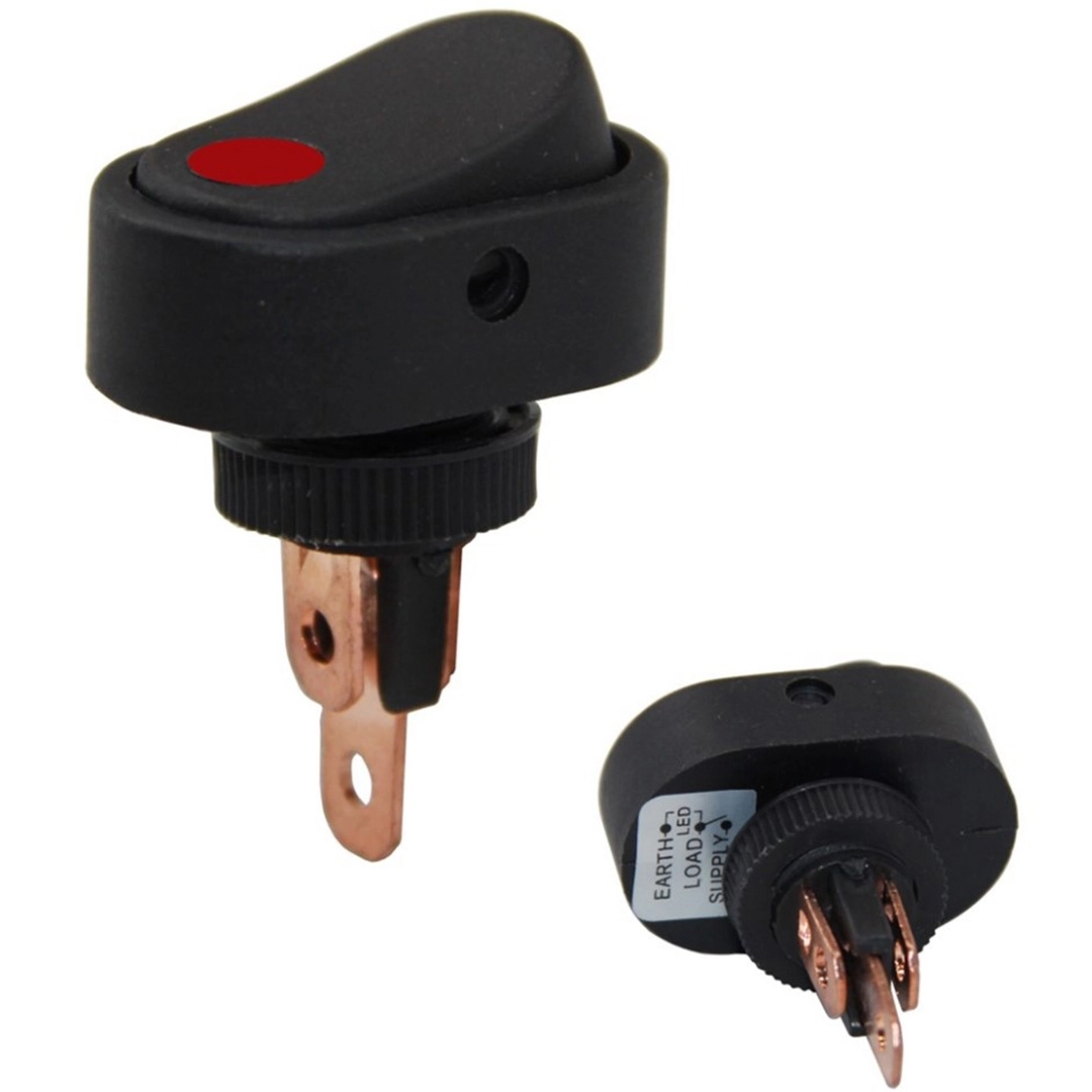 12 VOLT DC 20 AMPER ON-OFF IŞIKLI ANAHTAR ASW-20D-2     23175