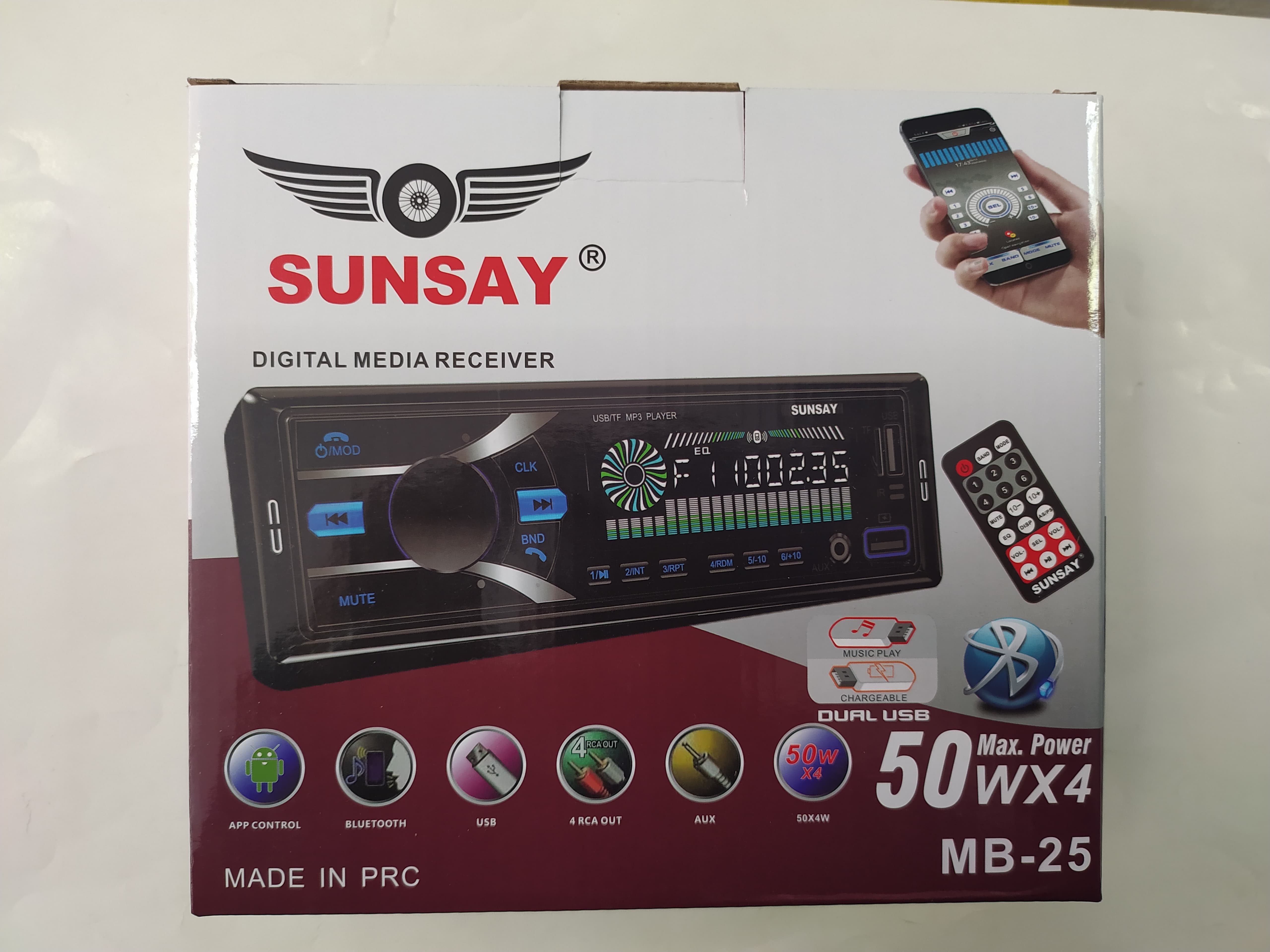 SUNSAY MB 25  TDA 7388 ENTEGRE Lİ   OTO TEYP 