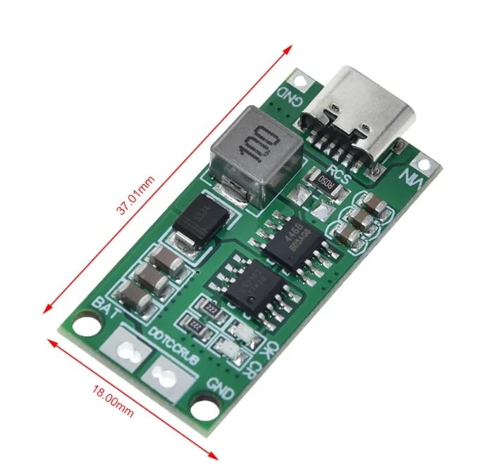 2S 2A TypeC Şarj Modül Çok Hücreli 18650 Lityum Pil Şarj Modül 8.4V 12.6V 16.8V  