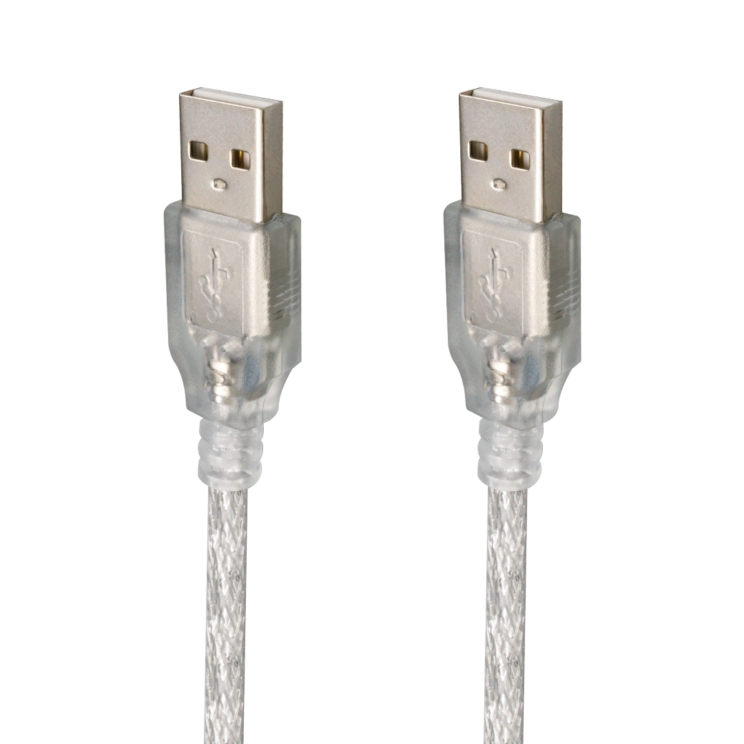 1.5 METRE 2.0V ŞEFFAF USB ERKEK-ERKEK KABLO  3264