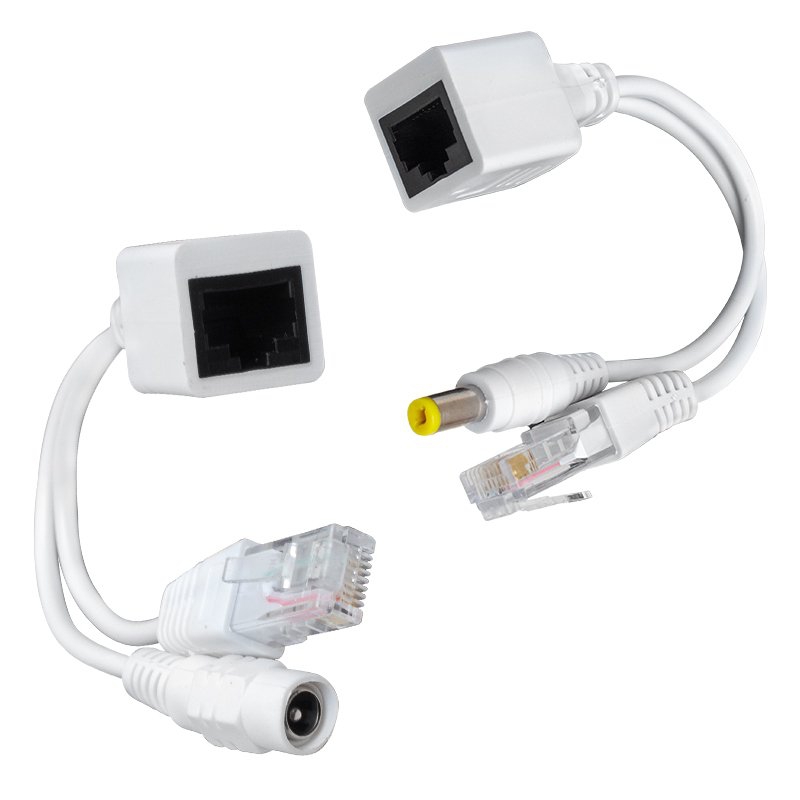  IP KAMERA POE KABLOSU PASİF POE SPLITTER DİŞİ ERKEK POWER UÇ 6063