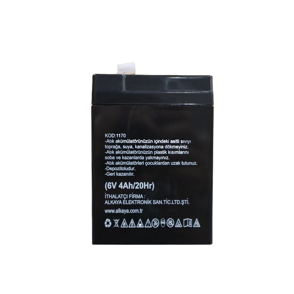 TEKNOGREEN 6 VOLT 4 AMPER IŞILDAK AKÜSÜ KALİTELİ