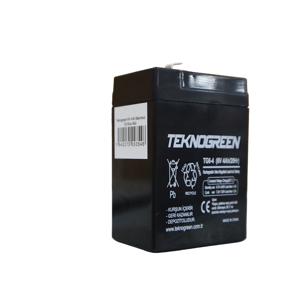 TEKNOGREEN 6 VOLT 4 AMPER IŞILDAK AKÜSÜ KALİTELİ