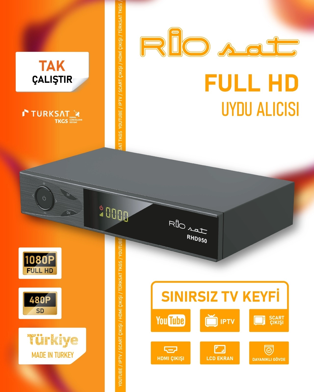 RİOSAT KASALI FULL HDMI CİHAZ 