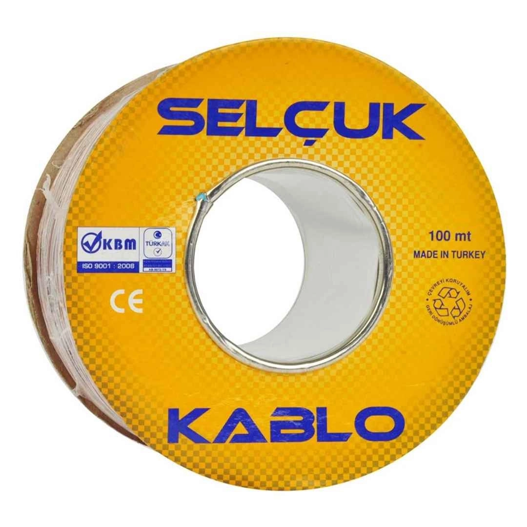 0,75 SELÇUK KALİTELİ BEYAZ KABLO 