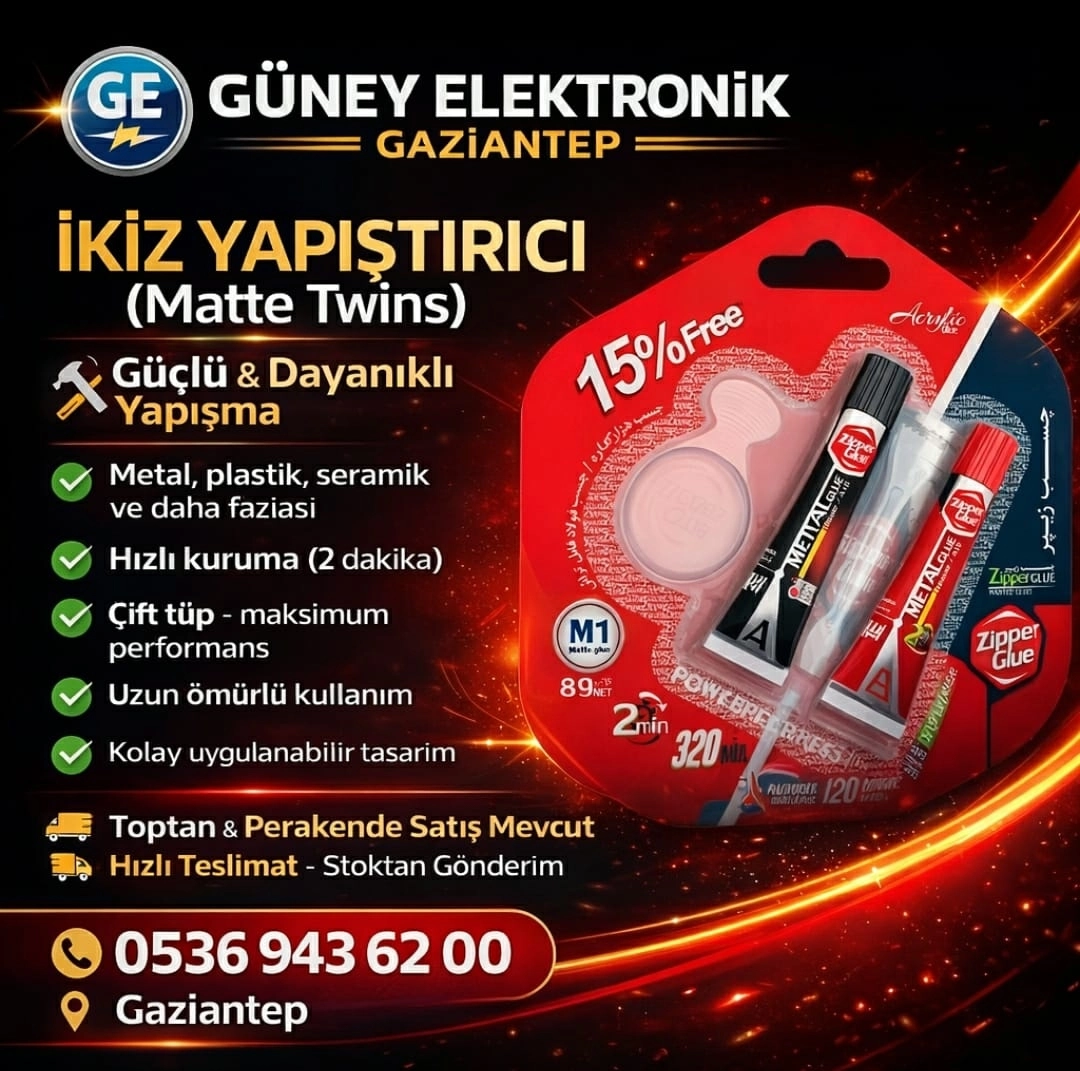 ZİPPER GLUE M2 ÇOK AMAÇLI GENEL YAPIŞTIRICI İKİZ TÜPLÜ