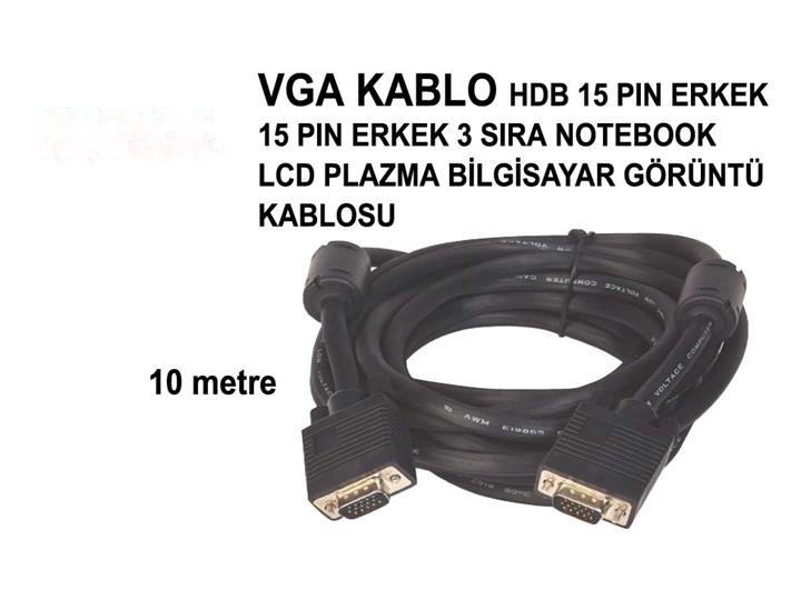 10 MT VGA KABLO