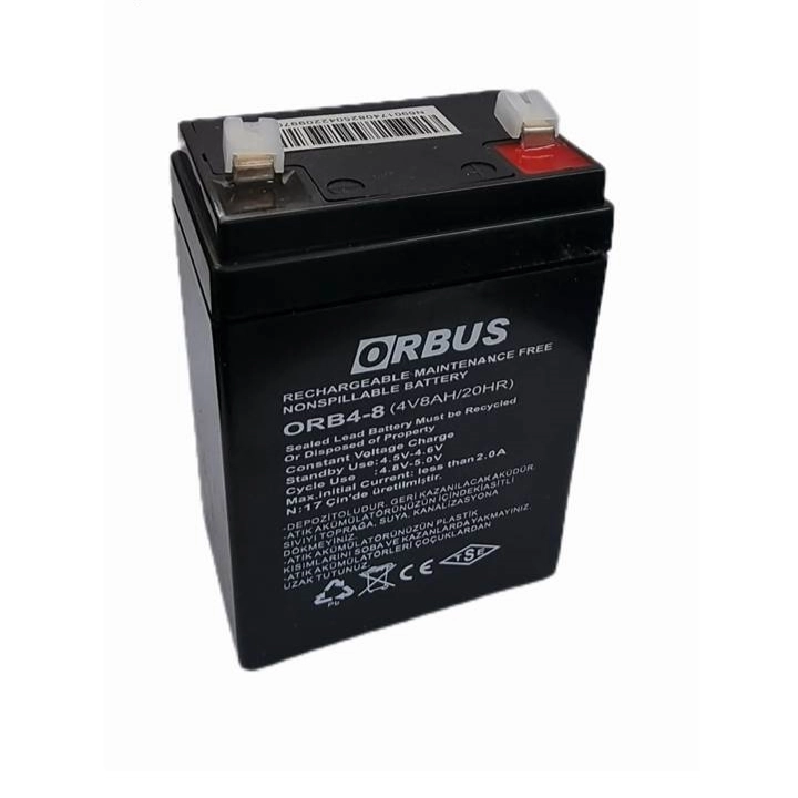 4 VOLT 8 AMPER AKÜ  