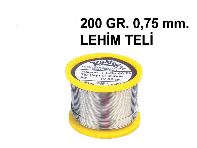 KURTEL 200 GRAM İNCE LEHİM TSE  Lİ