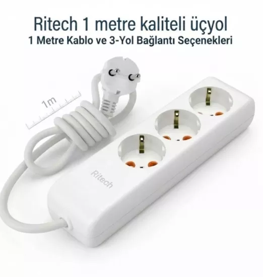 MUTLUSAN RİTECH  1 MT KALİTELİ ÜÇYOL 