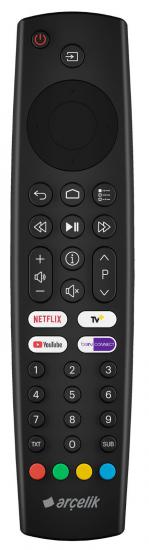  ARÇELİK*BEKO*GRUNDIG TS9187R RC4353902/01 NETFLIX-YOUTUBE-BEINCONNECT-TV+ TUŞLU LCD-LED TV 1212