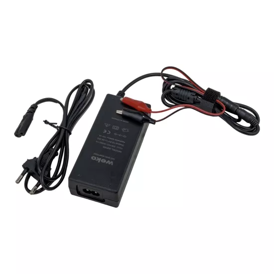 12.6 VOLT - 3 AMPER 5.5*2.5 + KROKODİL UÇLU LEDLİ YERLİ ÜRETİM MASAÜSTÜ ŞARJ ADAPTÖRÜ (OUT:12V3A)  22055