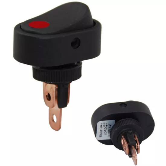 12 VOLT DC 20 AMPER ON-OFF IŞIKLI ANAHTAR ASW-20D-2     23175