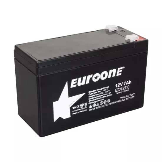 12 VOLT 7 AMPER EURONE AKÜ