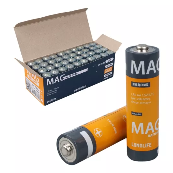 MAG 40 ADET KALIN ALKALİN PİL 26173