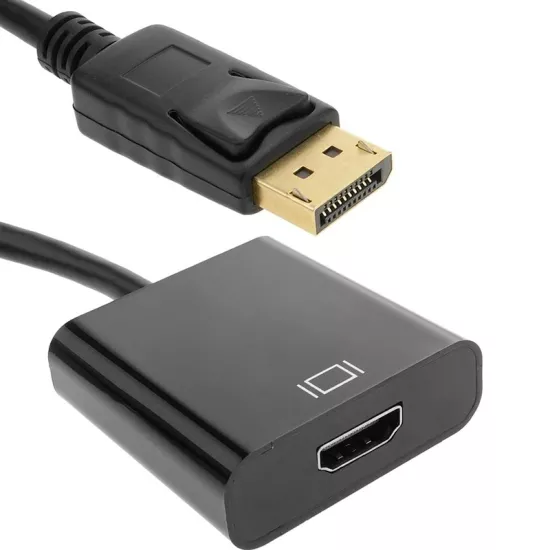  PM-34219 DISPLAY PORT TO HDMI DİŞİ 10 CM ÇEVİRİCİ KABLO  