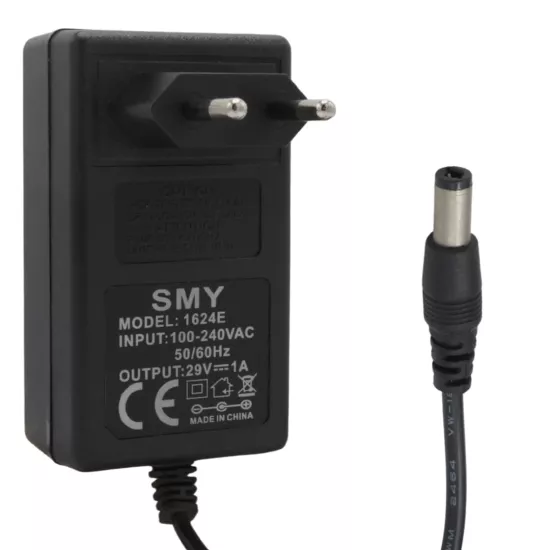 29 VOLT 1 AMPER 5.5*2.5MM + 5.5X2.1MM UÇLU UYUMLU PRİZ TİPİ ADAPTÖR 38441