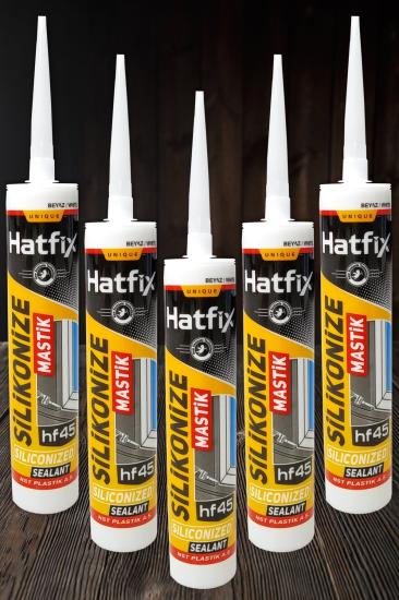 HATFİX BEYAZ SİLİKONİZE MASTİK 