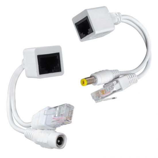  IP KAMERA POE KABLOSU PASİF POE SPLITTER DİŞİ ERKEK POWER UÇ 6063
