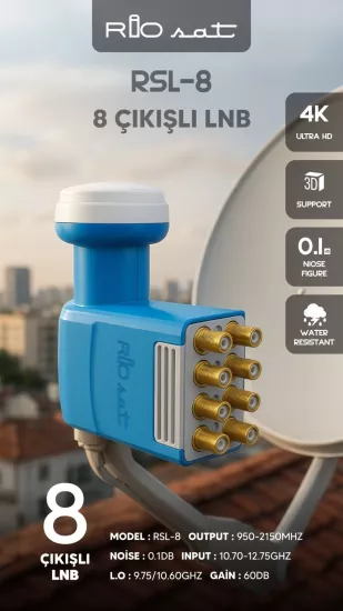 RİOSAT 8 Lİ LNB   