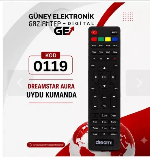 ORJ-0119 DREAMSTAR AURA FULL HD UYDU KUMANDA