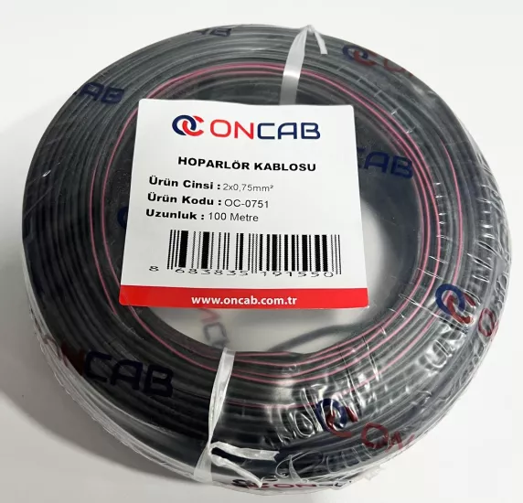 ONCAP 0,75   SİYAH KABLO