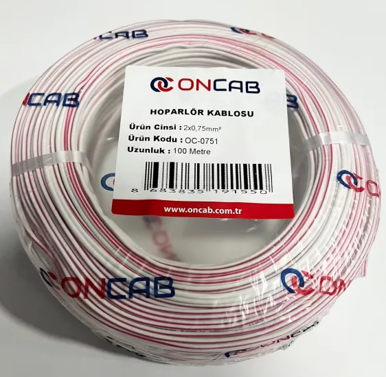 ONCAB 0,75 BEYAZ KABLO 