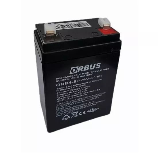 4 VOLT 8 AMPER AKÜ  